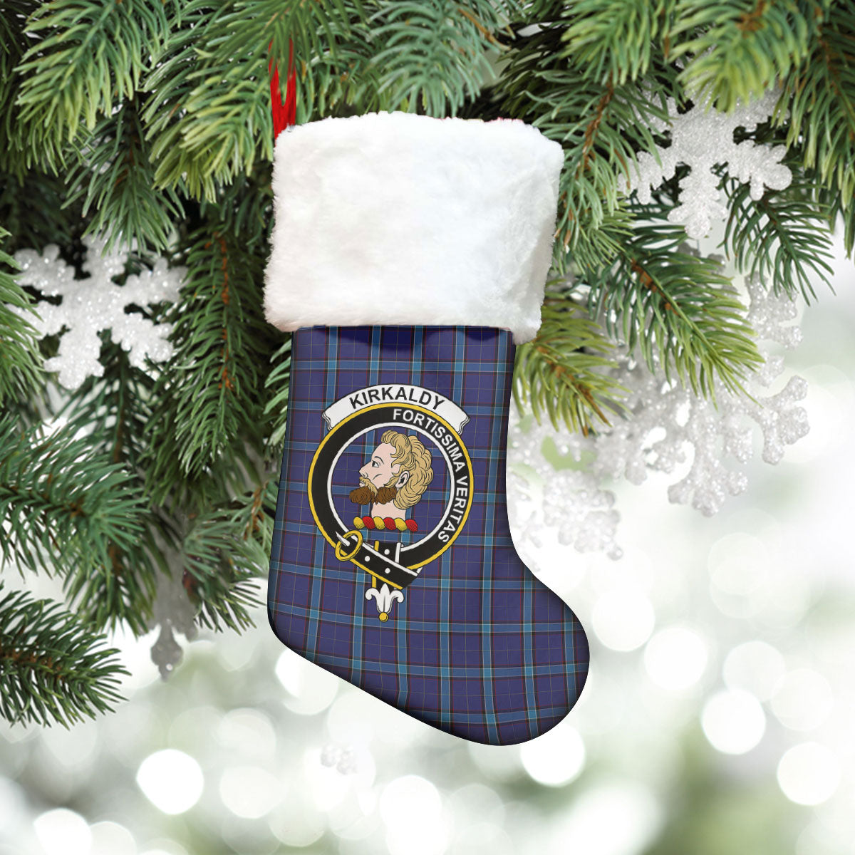 Kirkaldy Tartan Crest Christmas Stocking