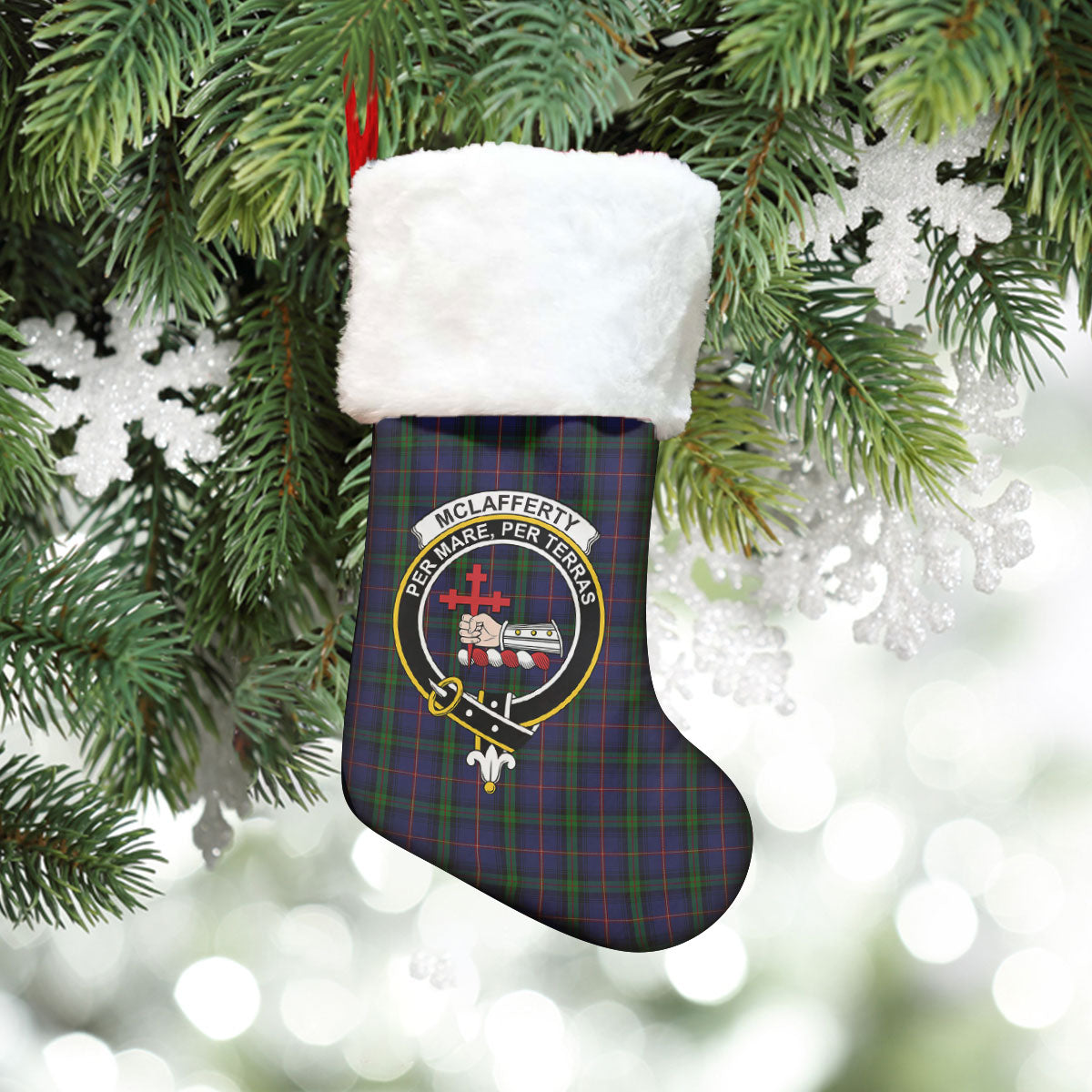 McLafferty Tartan Crest Christmas Stocking