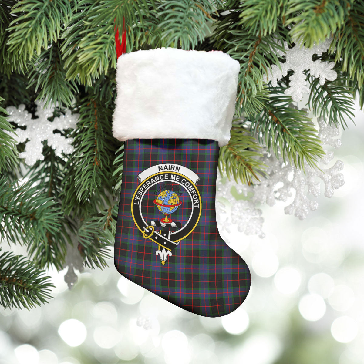 Nairn Tartan Crest Christmas Stocking