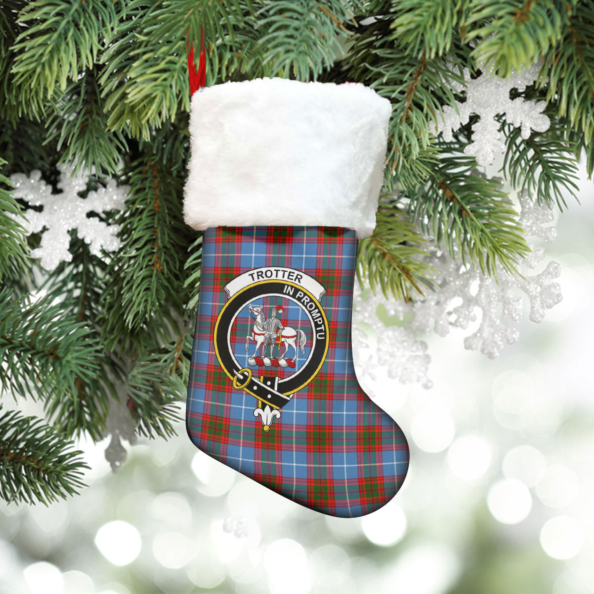 Trotter Tartan Crest Christmas Stocking