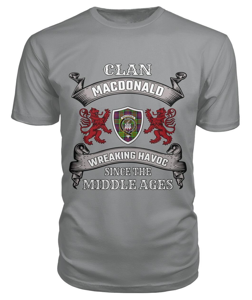 MacDonald Of Clanranald Family Tartan - 2D T-shirt