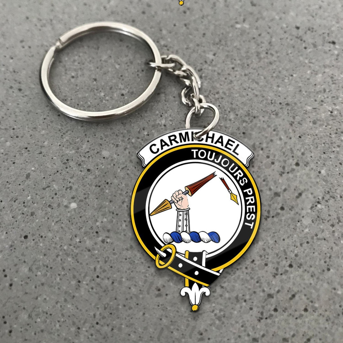 Carmichael Crest Keychain