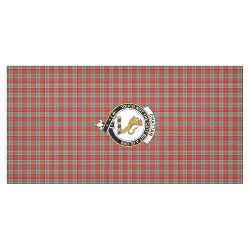 Chattan Tartan Crest Tablecloth