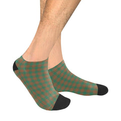 Menzies Green Ancient Tartan Ankle Socks