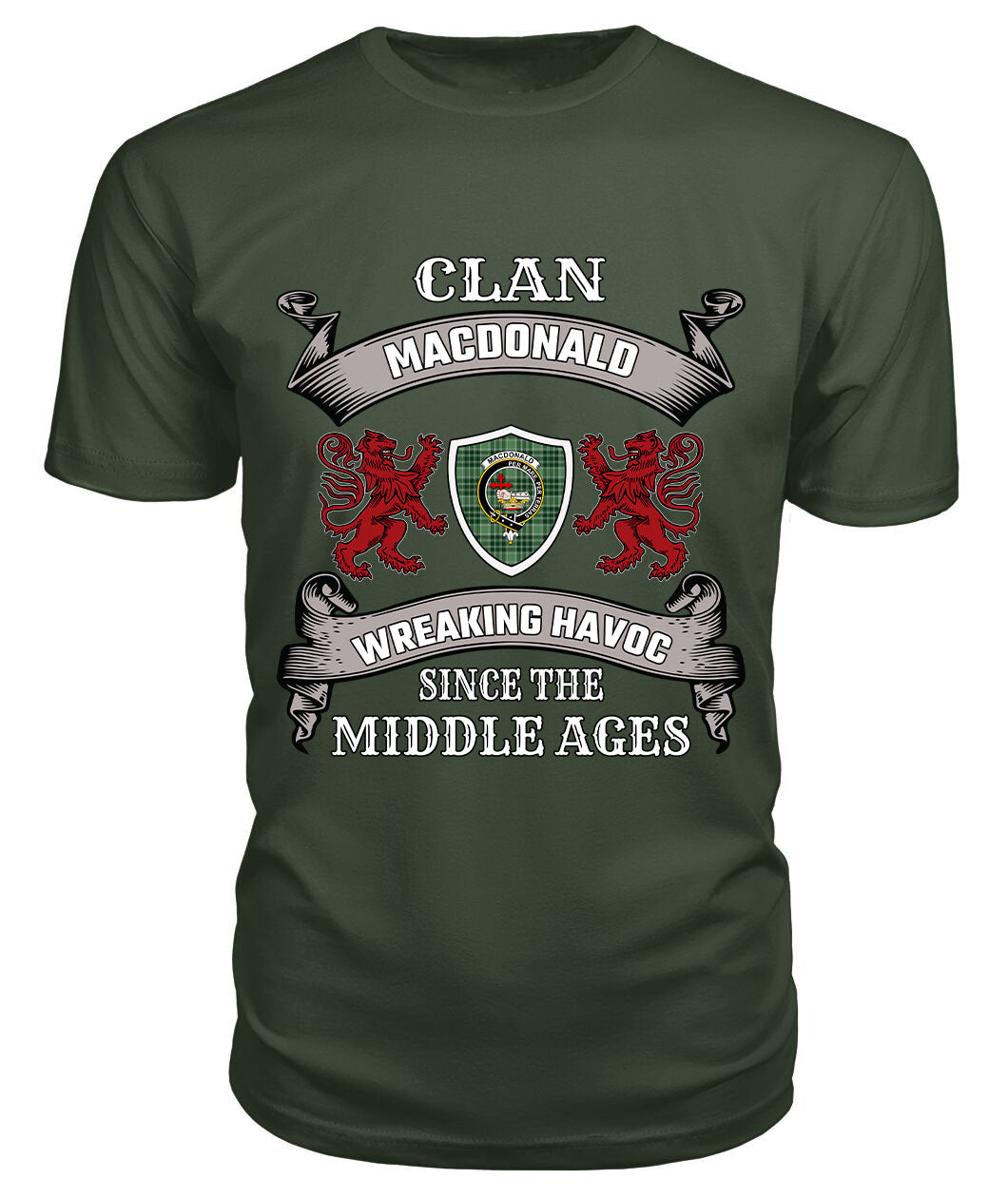 MacDonald Lord of the Isles Hunting Family Tartan - 2D T-shirt