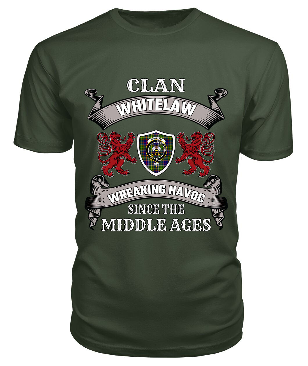Whitelaw Family Tartan - 2D T-shirt