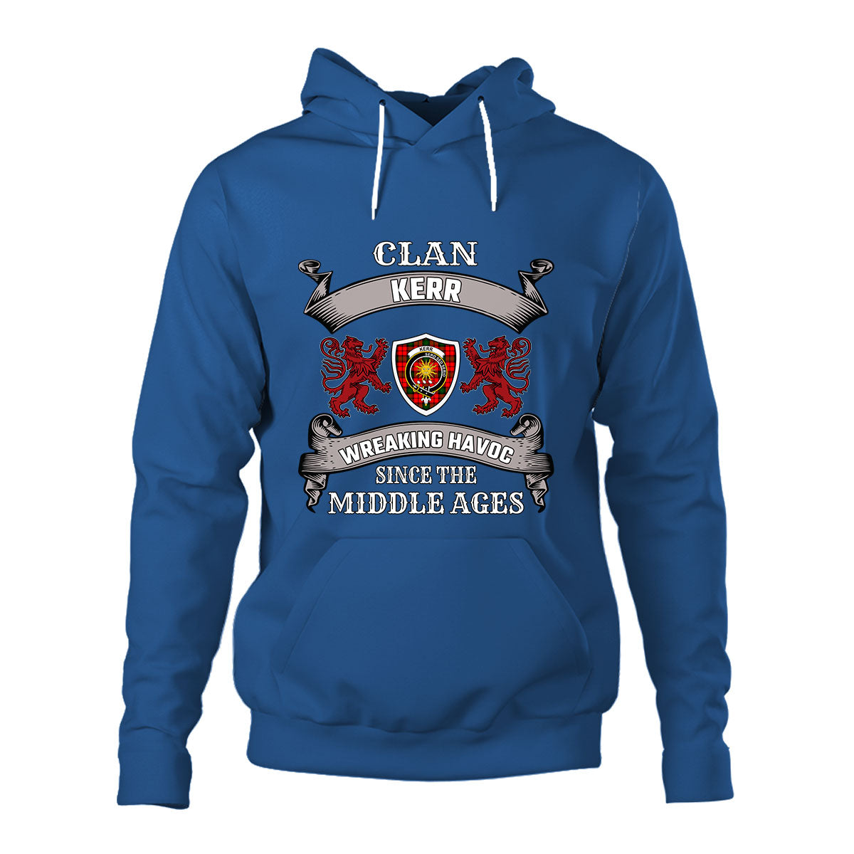 Kerr Family Tartan - 2D Unisex Hoodie