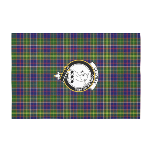 Colville Tartan Crest Tablecloth