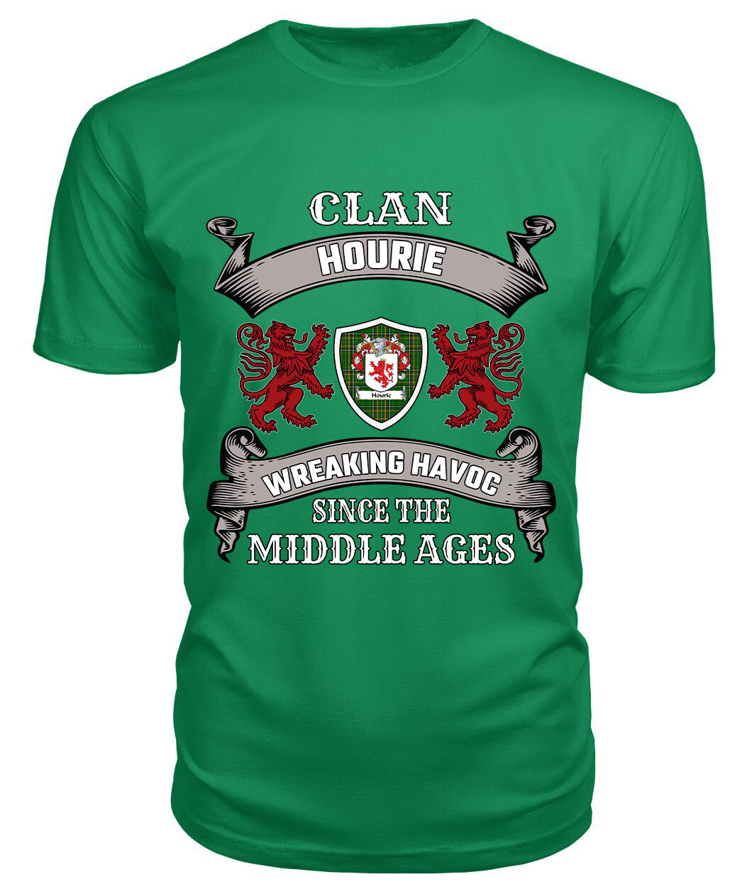 Hourie Family Tartan - 2D T-shirt