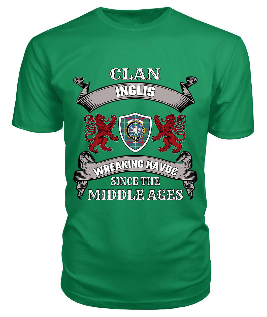 Inglis Family Tartan - 2D T-shirt