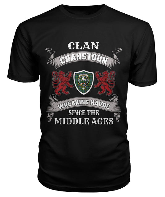 Cranstoun Family Tartan - 2D T-shirt 1060