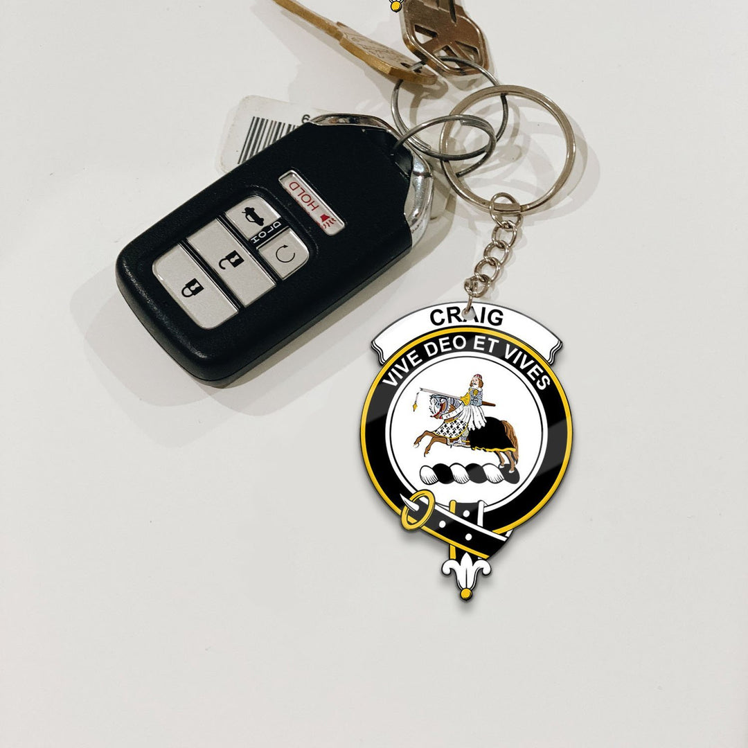 Craig Crest Keychain