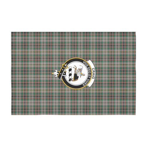 Craig Ancient Tartan Crest Tablecloth