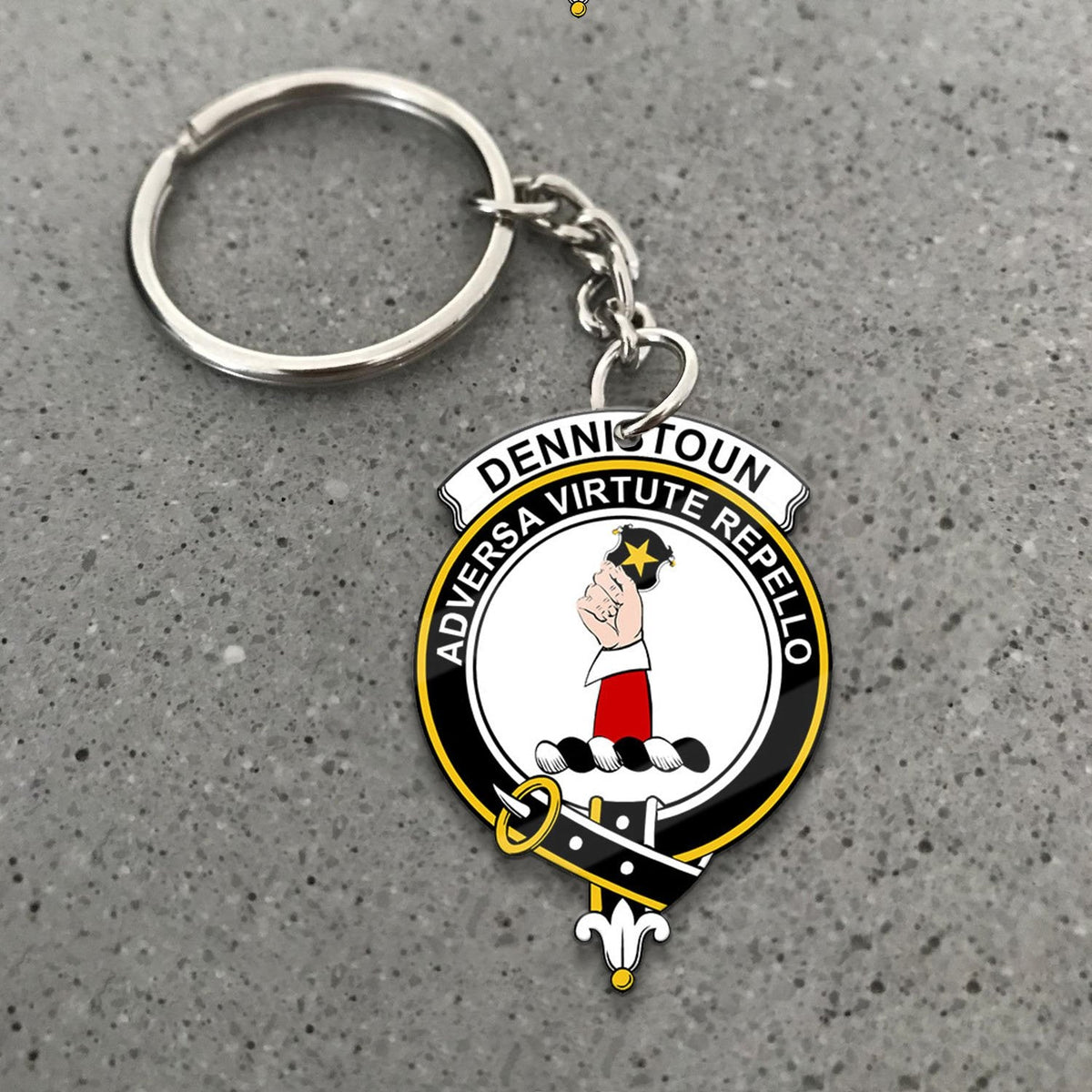 Dennistoun Crest Keychain