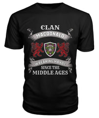 MacDonald Of Clanranald Family Tartan - 2D T-shirt