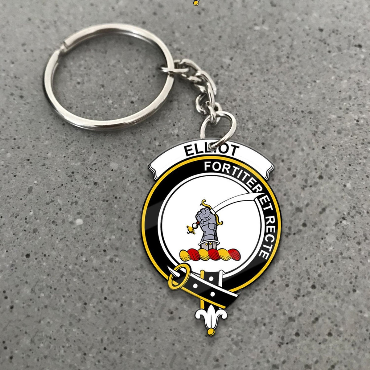 Elliot Crest Keychain