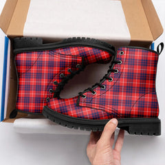 Hamilton Modern Tartan Leather Boots