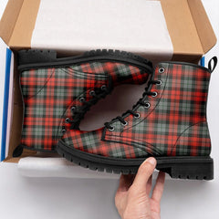 MacLachlan Weathered Tartan Leather Boots