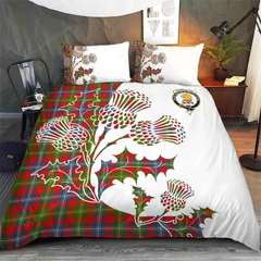 Forrester Tartan Crest Bedding Set - Thistle Style