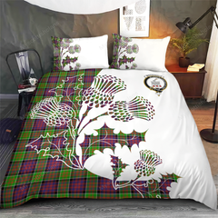 MacDonald (Clan Ranald) Tartan Crest Bedding Set - Thistle Style