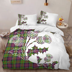 MacDonald (Clan Ranald) Tartan Crest Bedding Set - Thistle Style