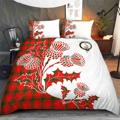 MacQueen Tartan Crest Bedding Set - Thistle Style