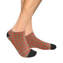 Morrison Red Ancient Tartan Ankle Socks