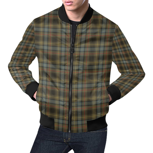 Stewart Hunting Weathered Tartan Bomber Jacket