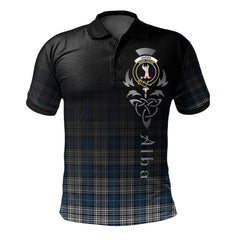 Napier Modern Tartan Polo Shirt - Alba Celtic Style