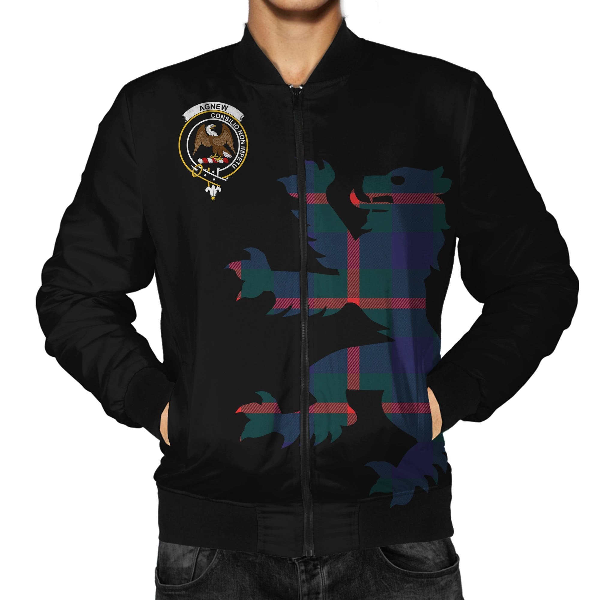 Agnew Tartan Bomber Jacket Lion & Thistle