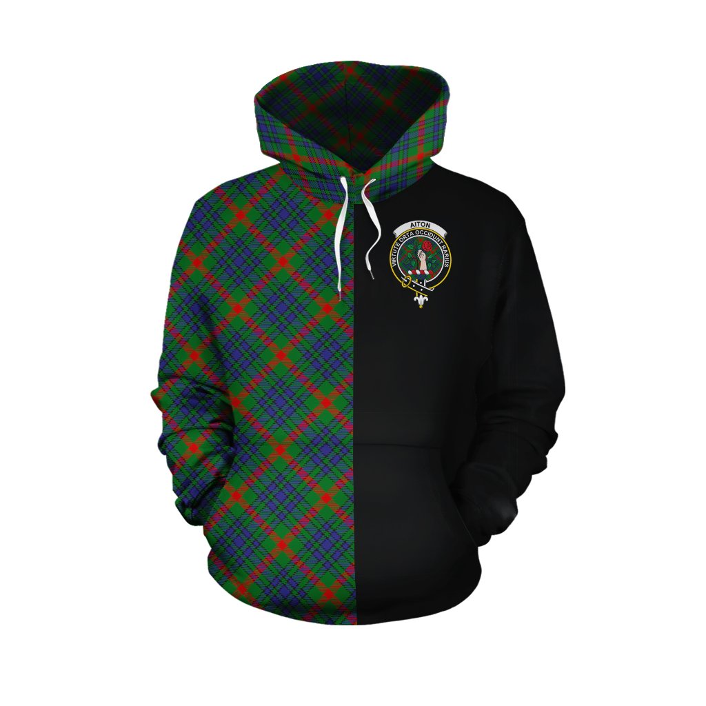 Aiton Tartan Hoodie Half of Me - Cross Style