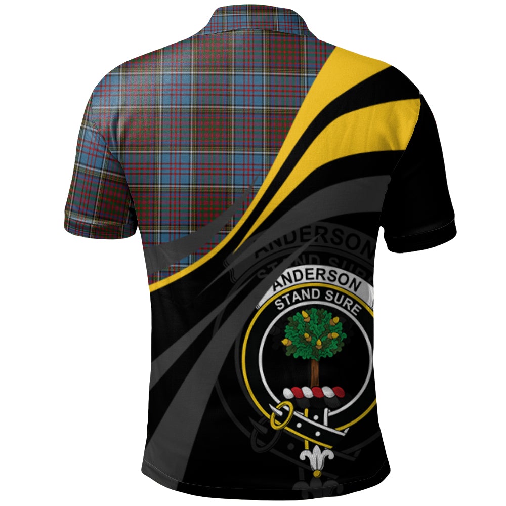 Anderson Highland Society of London Tartan Polo Shirt - Royal Coat Of Arms Style