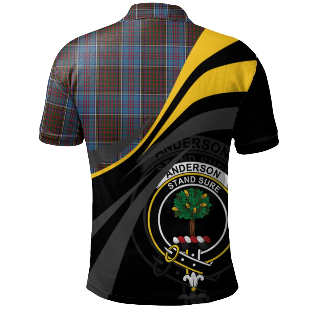 Anderson STS Tartan Polo Shirt - Royal Coat Of Arms Style