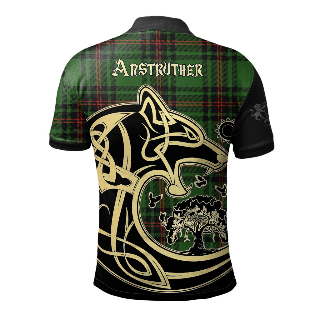 Anstruther Tartan Polo Shirt Viking Wolf