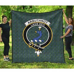 Arbuthnot Tartan Crest Quilt