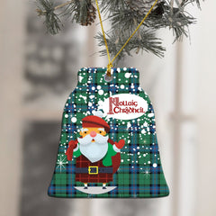 Armstrong Ancient Tartan Christmas Ceramic Ornament - Santa Style