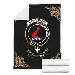 Armstrong Crest Tartan Premium Blanket Black