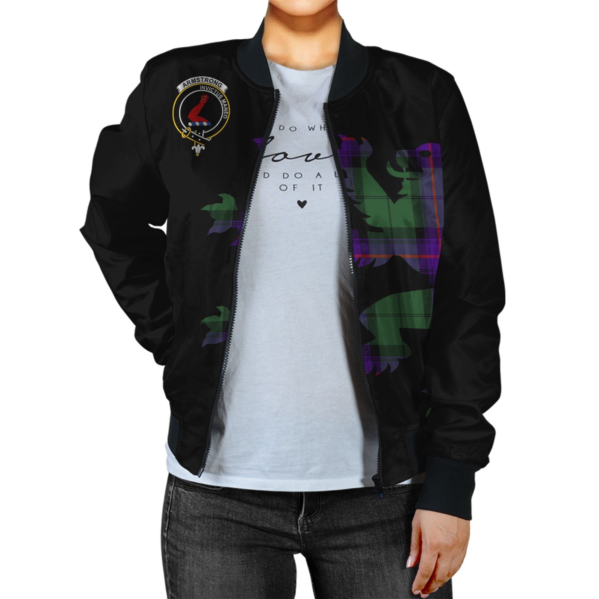 Armstrong Tartan Bomber Jacket Lion & Thistle