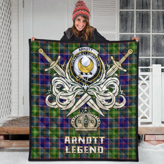 Arnott Tartan Crest Legend Gold Royal Premium Quilt