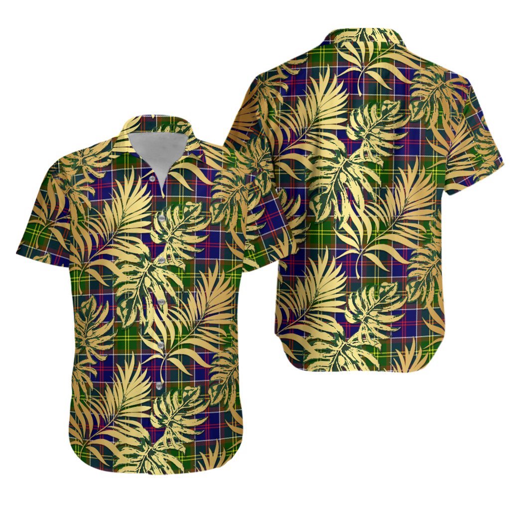Arnott Tartan Vintage Leaves Hawaiian Shirt