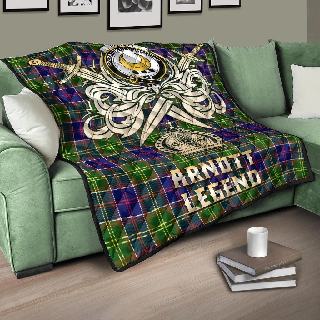 Arnott Tartan Crest Legend Gold Royal Premium Quilt