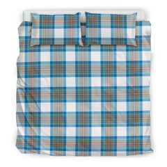 Stewart Muted Blue Tartan Bedding Set