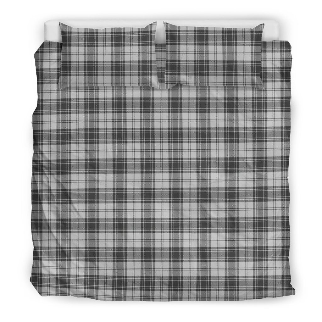 Douglas Grey Modern Tartan Bedding Set