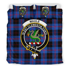 Maule Family Tartan Crest Bedding Set