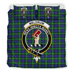 Meldrum Family Tartan Crest Bedding Set