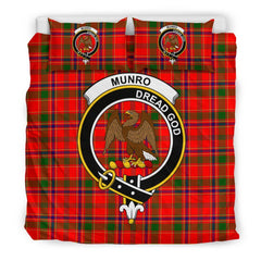 Munro Family Tartan Crest Bedding Set