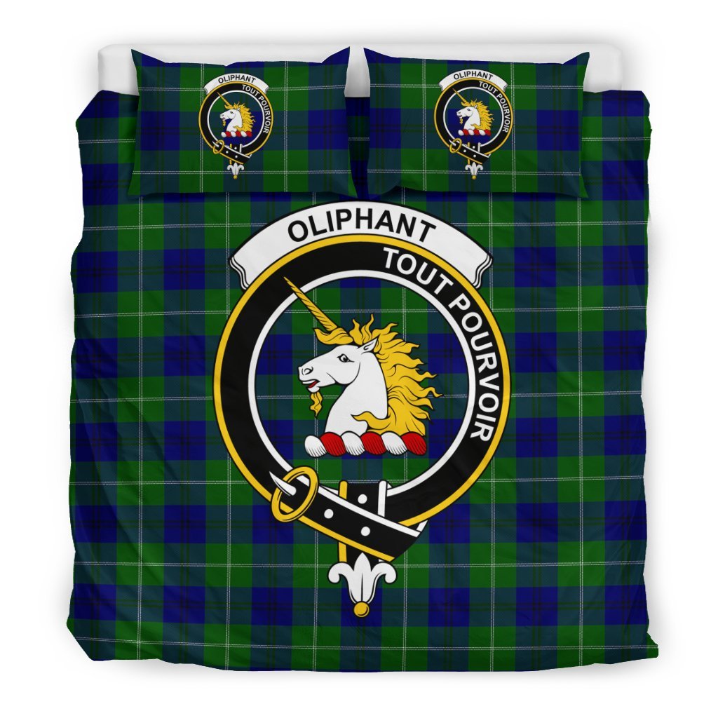 Oliphant Family Tartan Crest Bedding Set