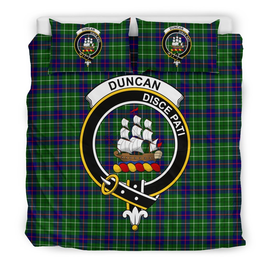 Duncan Family Tartan Crest Bedding Set