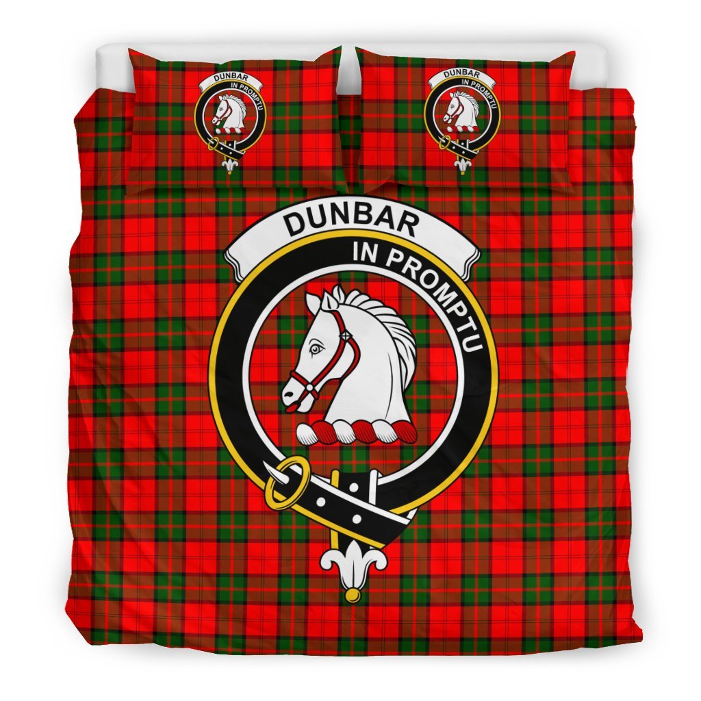 Dunbar Family Tartan Crest Bedding Set