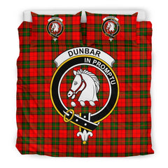 Dunbar Family Tartan Crest Bedding Set